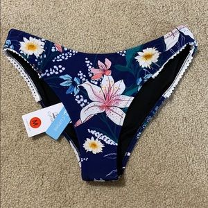 Cupshe Floral Swim Bottoms